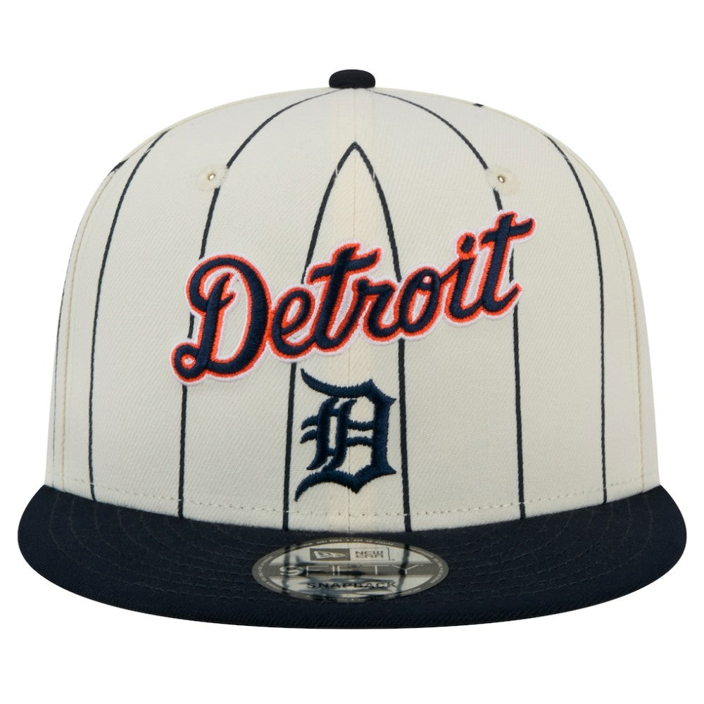 Detroit Tigers Jersey Pinstripe 9FIFTY Snapback Hat White | New Era
