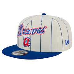 Atlanta Braves Jersey Pinstripe 9FIFTY Snapback Hat White | New Era