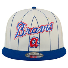 Atlanta Braves Jersey Pinstripe 9FIFTY Snapback Hat White | New Era