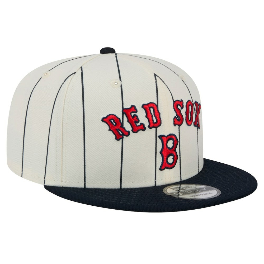 Boston Red Sox Jersey Pinstripe 9FIFTY Snapback Hat White | New Era