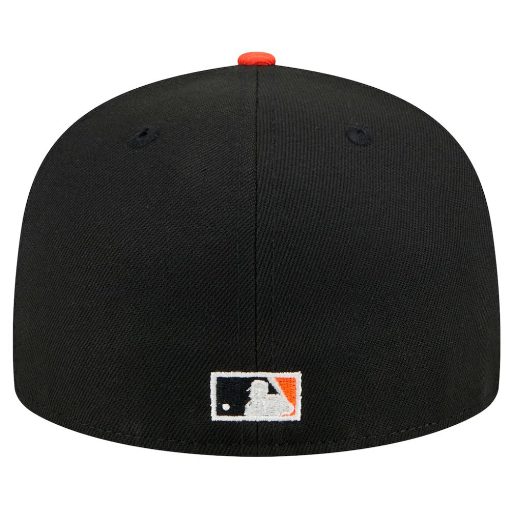 San Francisco Giants Shadow Stitch 59FIFTY Fitted Hat Black | New Era