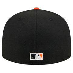San Francisco Giants Shadow Stitch 59FIFTY Fitted Hat Black | New Era