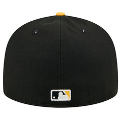 Pittsburgh Pirates Shadow Stitch 59FIFTY Fitted Hat Black | New Era