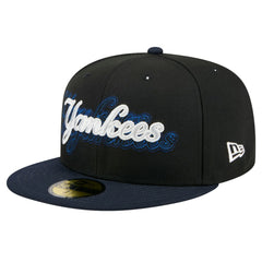 New York Yankees Shadow Stitch 59FIFTY Fitted Hat Black | New Era