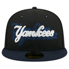 New York Yankees Shadow Stitch 59FIFTY Fitted Hat Black | New Era