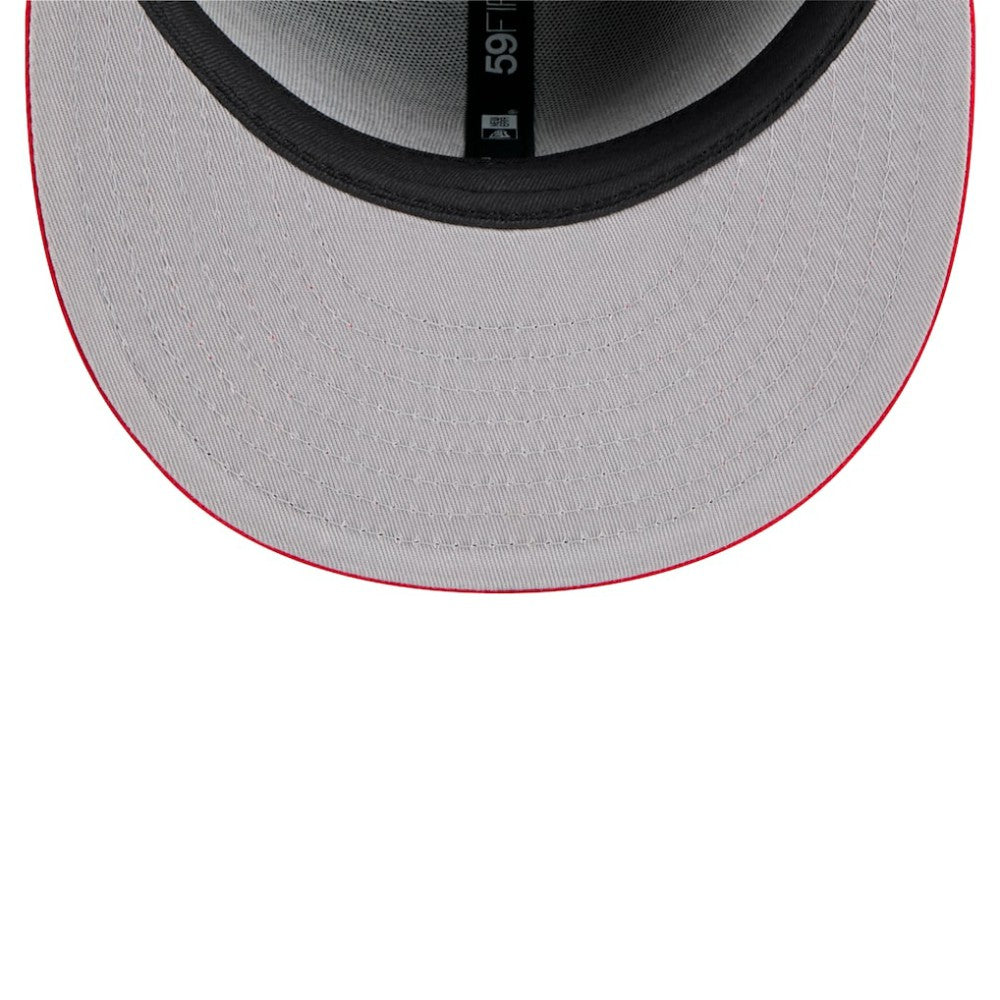Atlanta Braves Shadow Stitch 59FIFTY Fitted Hat Black | New Era