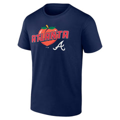 Atlanta Braves Peach T-Shirt Navy