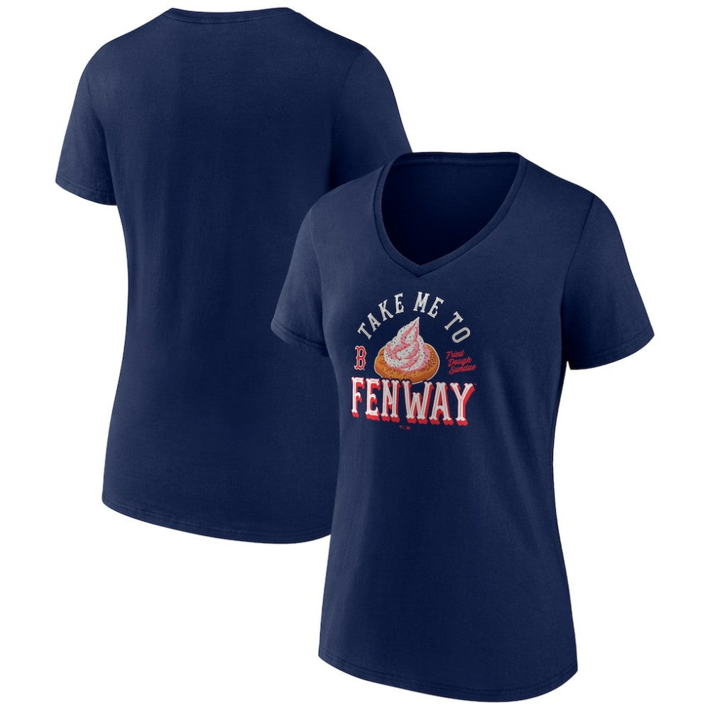 Boston Red Sox Women's Take Me to Fenway V-Neck T-Shirt Navy