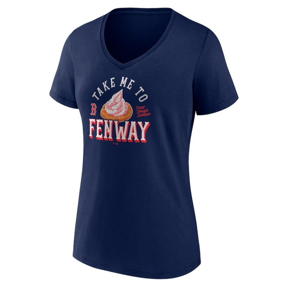 Boston Red Sox Women's Take Me to Fenway V-Neck T-Shirt Navy