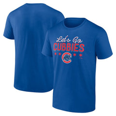 Chicago Cubs Let's Go Cubbies T-Shirt Royal