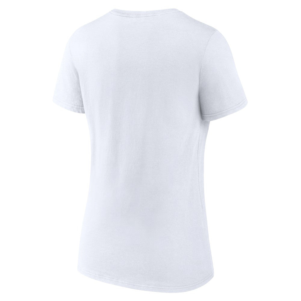 Cincinnati Reds Women's Chili V-Neck T-Shirt White
