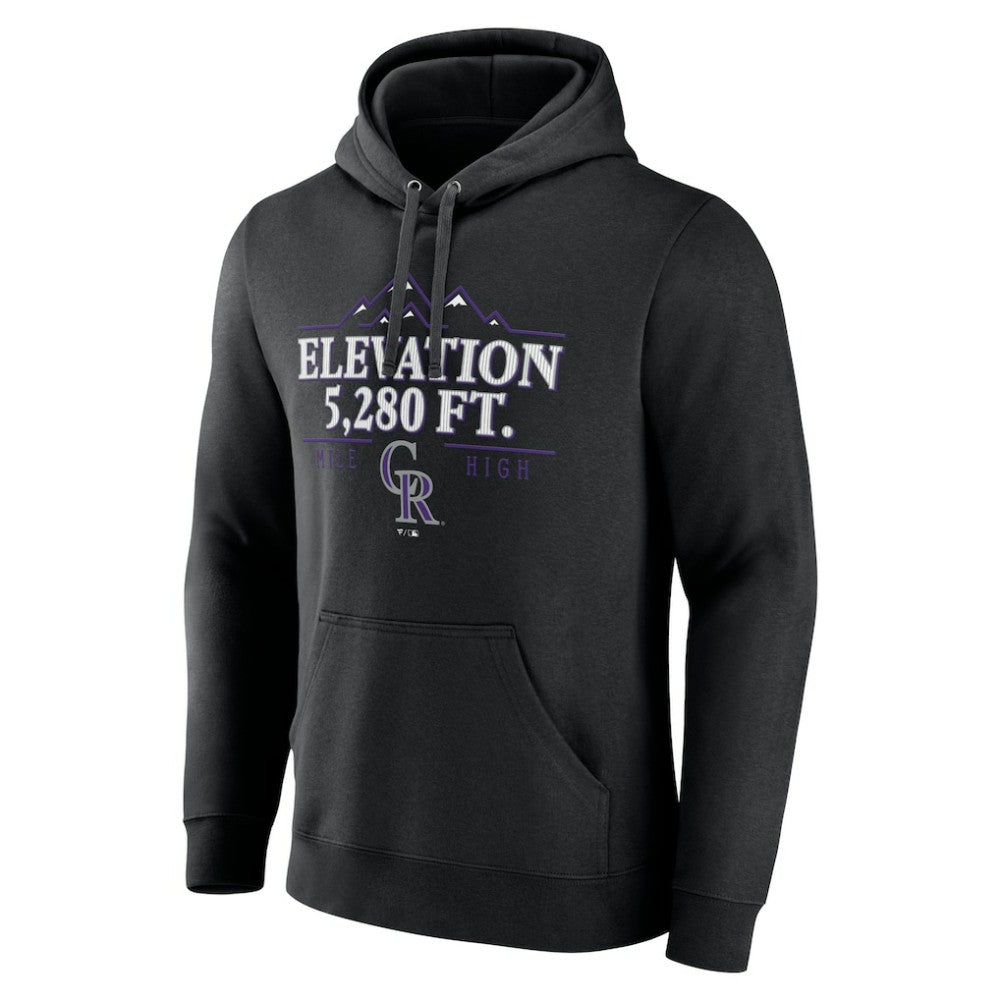 Colorado Rockies Elevation Pullover Hoodie Black
