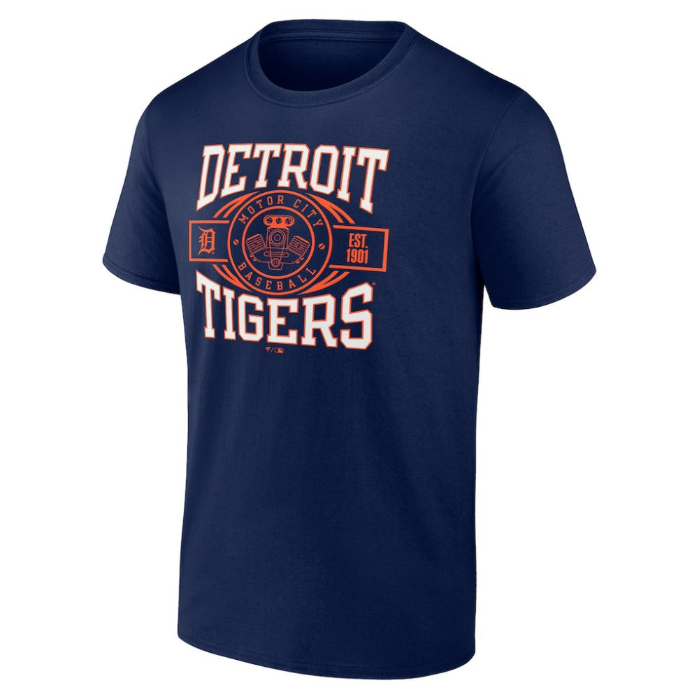 Detroit Tigers Motor City Baseball T-Shirt Navy