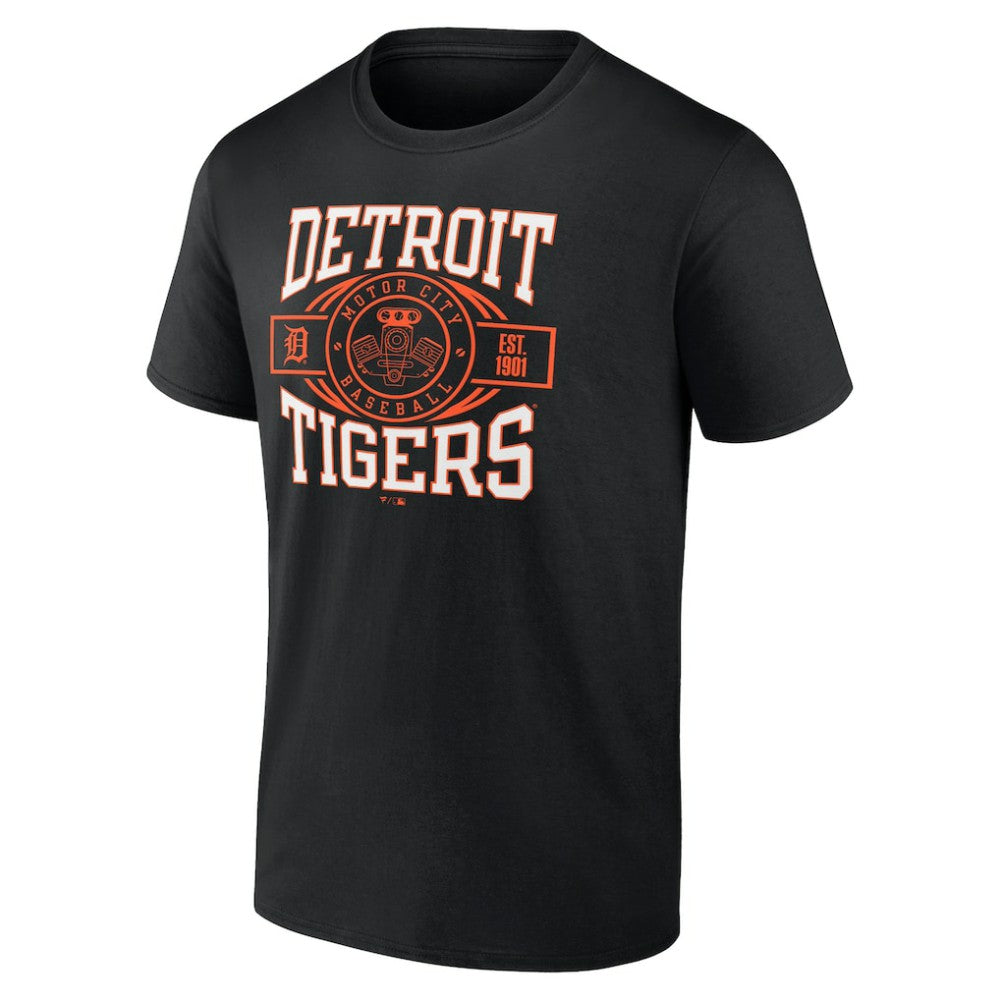 Detroit Tigers Motor City Baseball T-Shirt Black