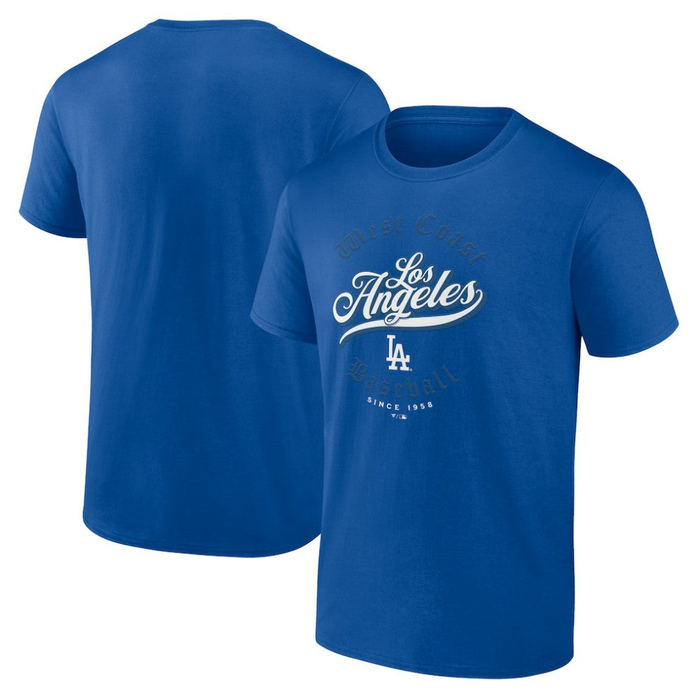 Los Angeles Dodgers West Coast Baseball T-Shirt Royal