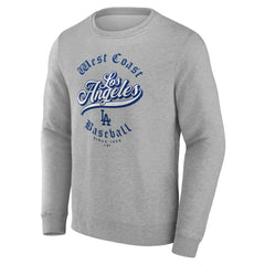 Los Angeles Dodgers West Coast Baseball Pullover Sweatshirt Gray