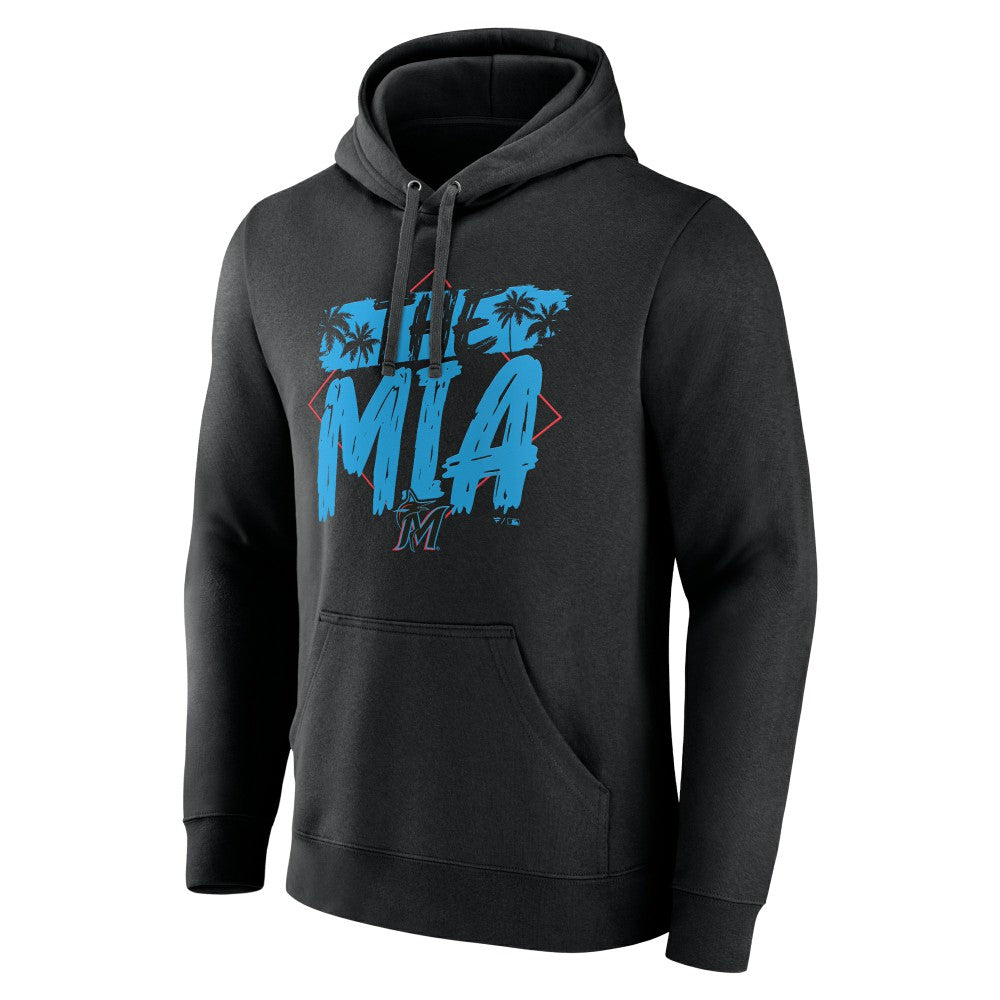 Miami Marlins The MIA Pullover Hoodie Black