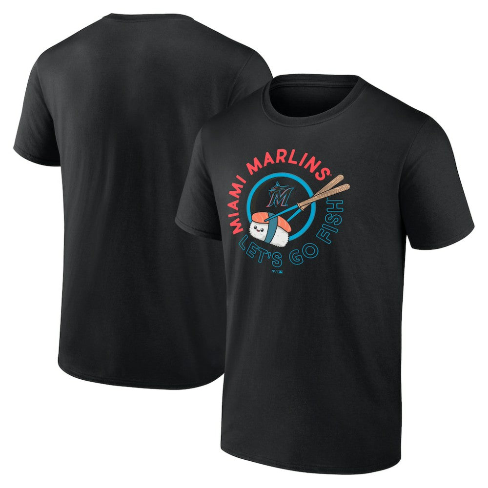 Miami Marlins Let's Go Fish T-Shirt Black