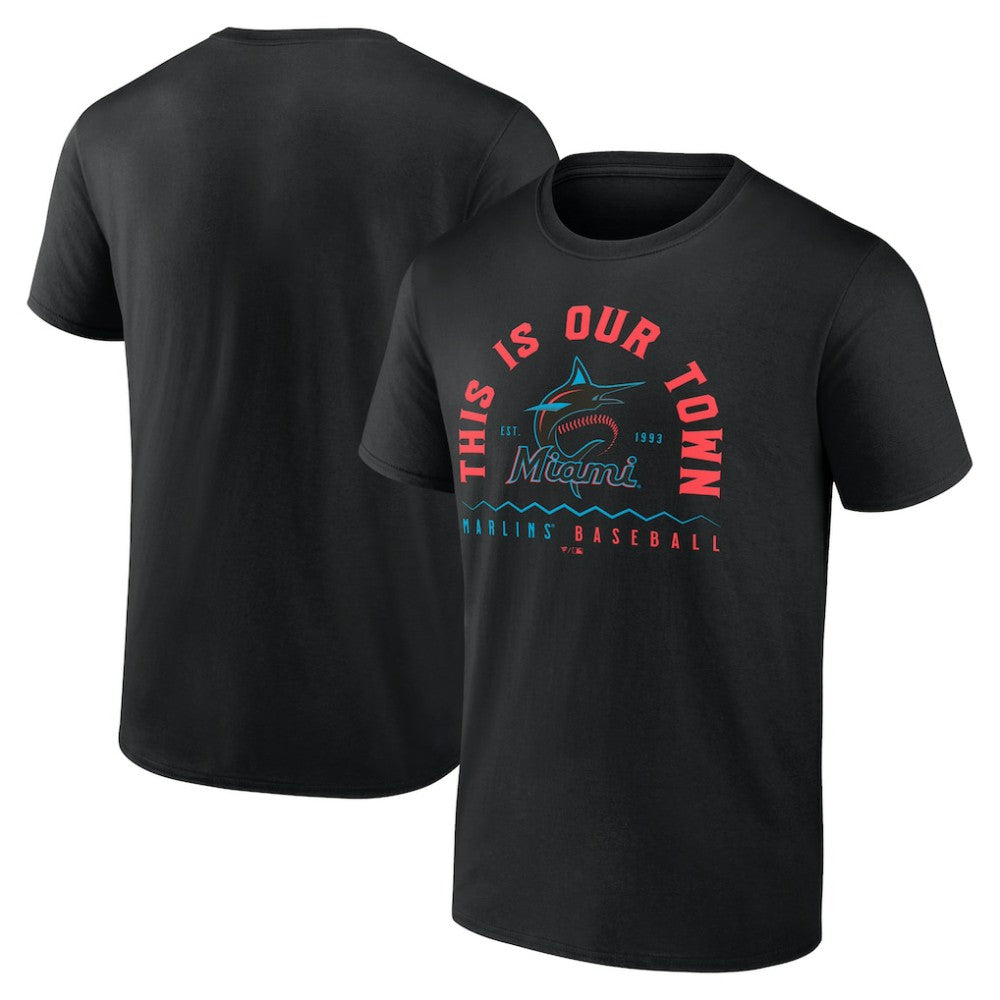 Miami Marlins Our Town T-Shirt Black