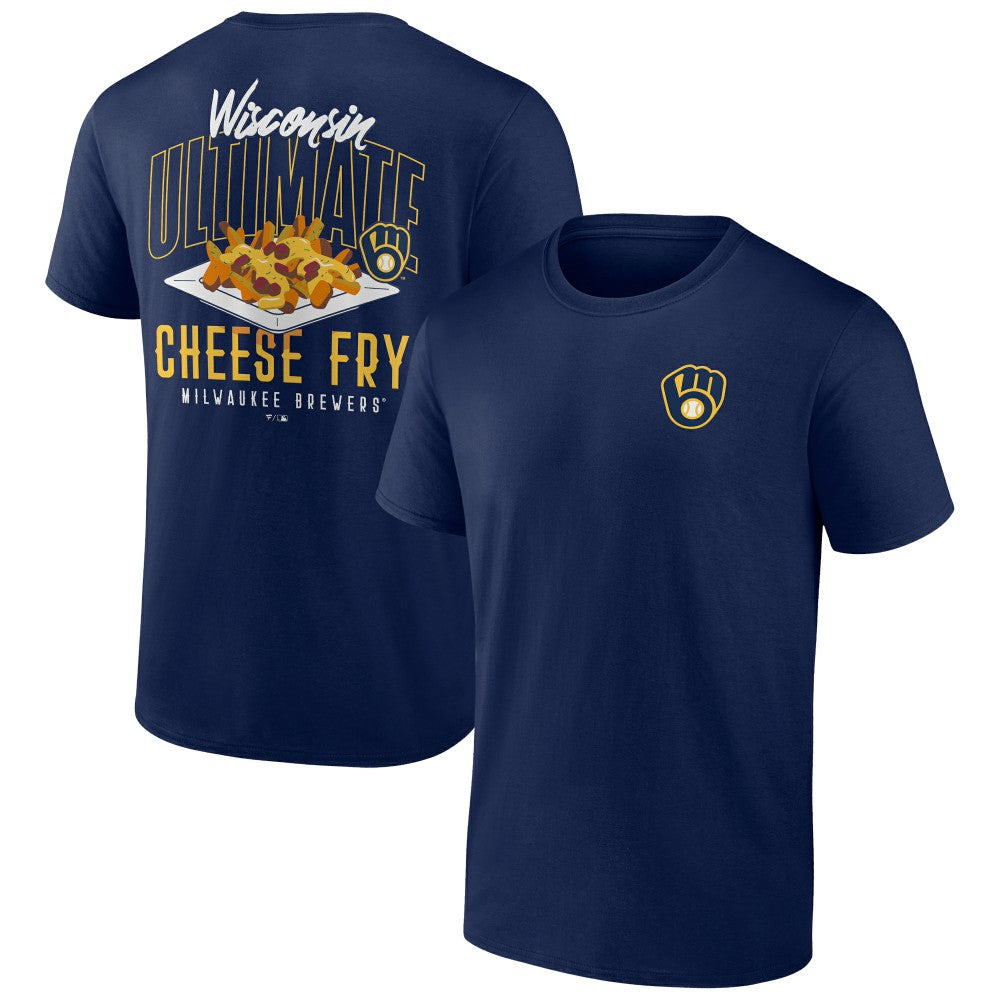 Milwaukee Brewers Cheese Fry T-Shirt Navy