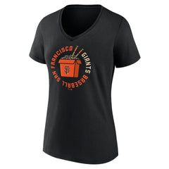 San Francisco Giants Women's Noodles V-Neck T-Shirt Black