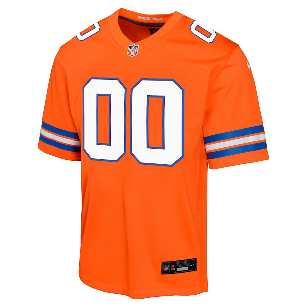 Denver Broncos Youth Mile High Collection 1977 Throwback Custom Game Jersey - Orange