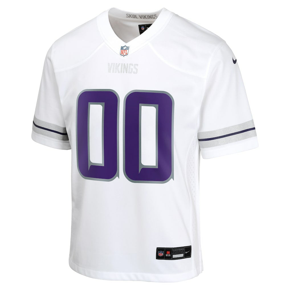 Minnesota Vikings Youth Alternate Custom Game Jersey - White