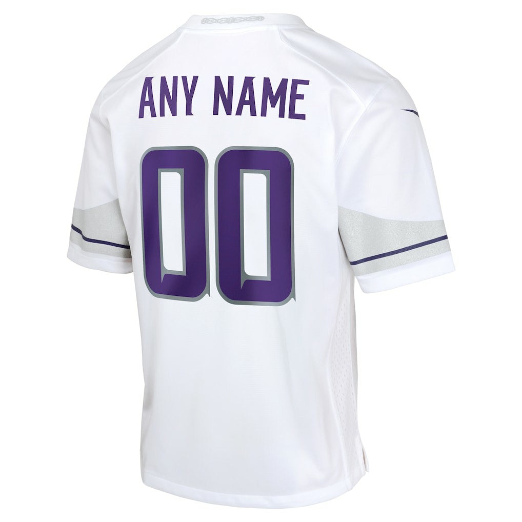 Minnesota Vikings Youth Alternate Custom Game Jersey - White