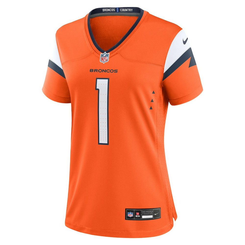 Denver Broncos Women's #1 Mom Game Jersey - Orange