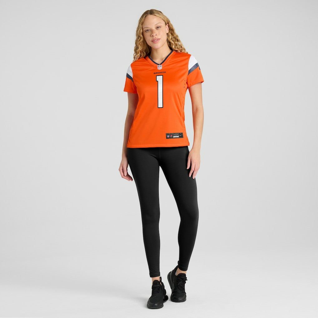 Denver Broncos Women's #1 Mom Game Jersey - Orange