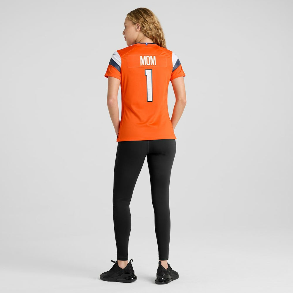 Denver Broncos Women's #1 Mom Game Jersey - Orange