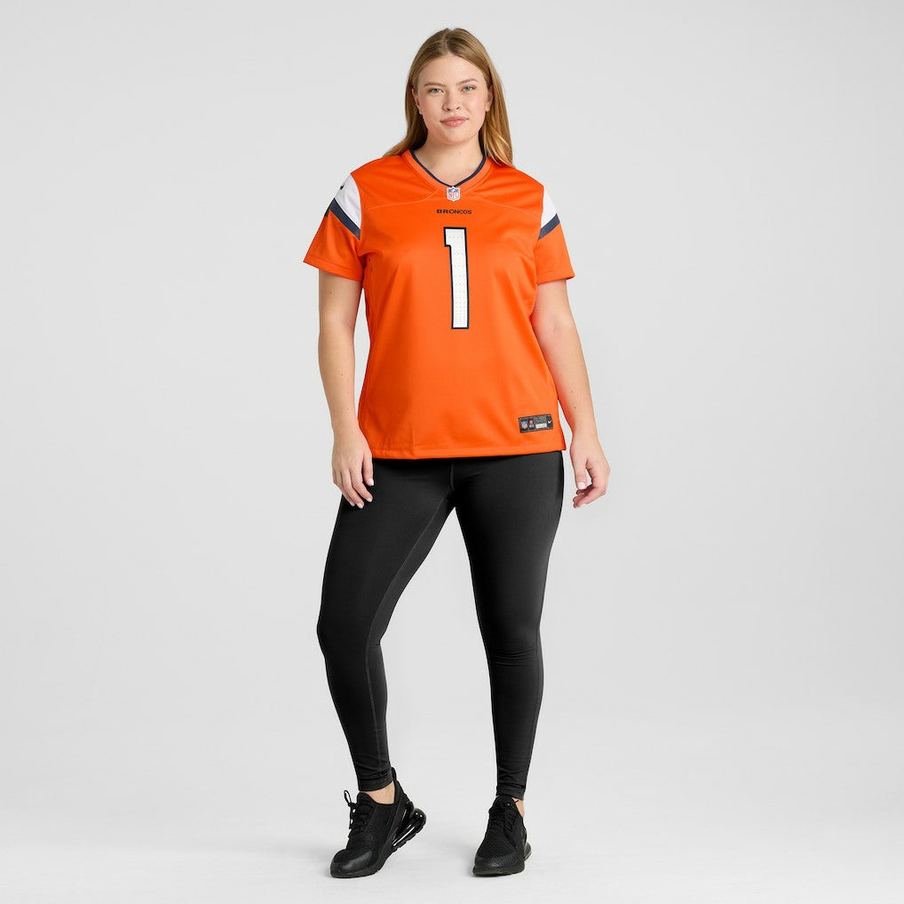 Denver Broncos Women's #1 Mom Game Jersey - Orange
