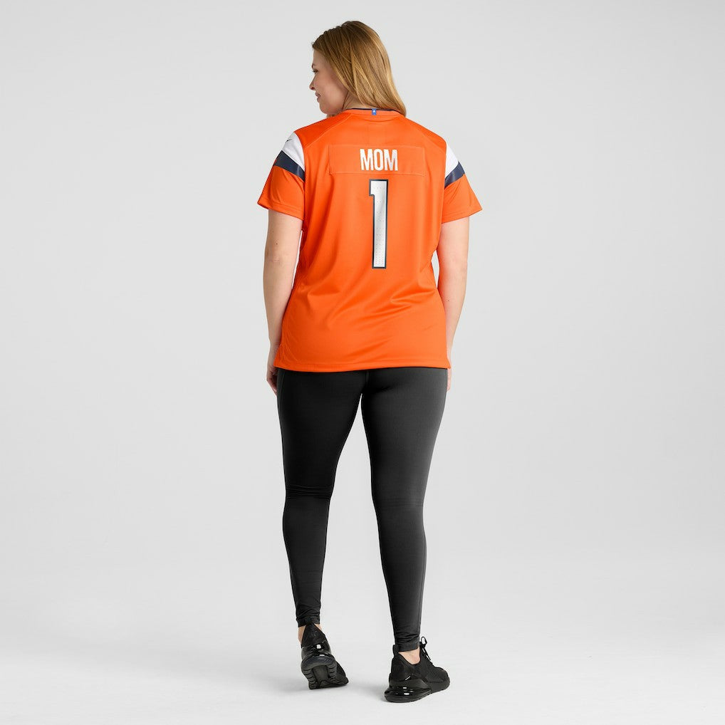 Denver Broncos Women's #1 Mom Game Jersey - Orange
