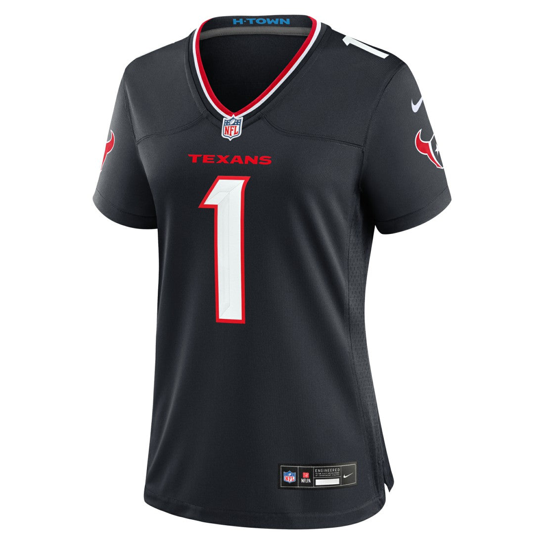 Houston Texans Women's #1 Mom Game Jersey - Navy