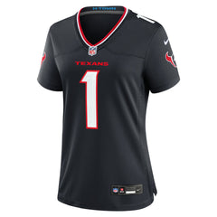 Houston Texans Women's #1 Mom Game Jersey - Navy