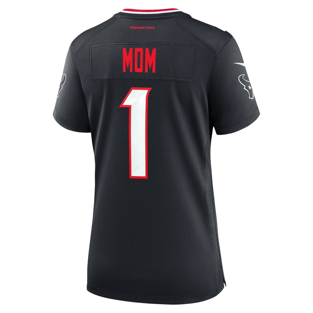 Houston Texans Women's #1 Mom Game Jersey - Navy
