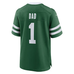New York Jets #1 Dad Game Jersey - Legacy Green