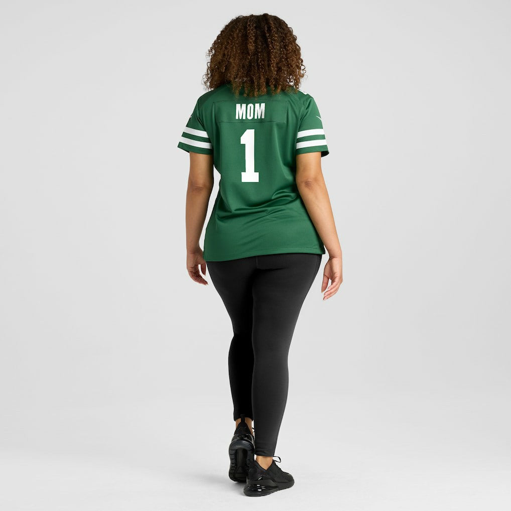 New York Jets Women's #1 Mom Game Jersey - Legacy Green