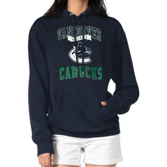 Vancouver Canucks G-III 4Her by Carl Banks Women's Team Logo Tri-Blend Fleece Pullover Hoodie Navy