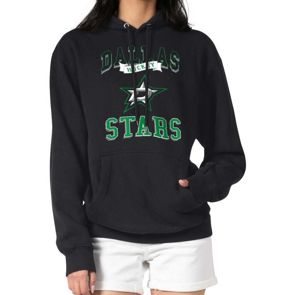 Dallas Stars G-III 4Her by Carl Banks Women's Team Logo Tri-Blend Fleece Pullover Hoodie Black