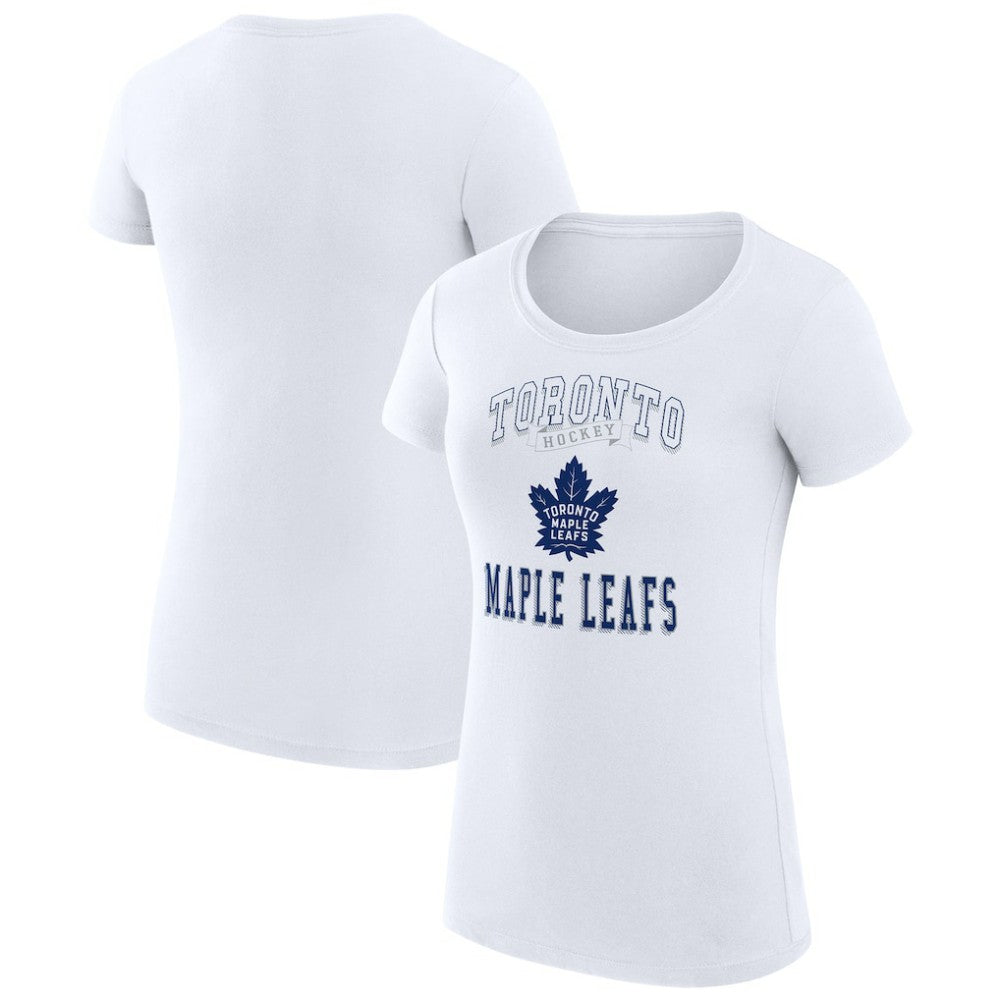 Toronto Maple Leafs G-III 4Her by Carl Banks Women's Super-Slim Fit Lightweight Team Logo Graphic T-Shirt White