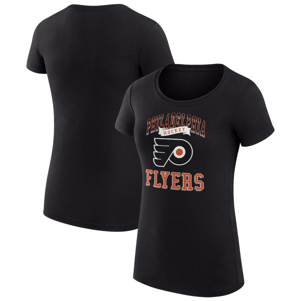 Philadelphia Flyers G-III 4Her by Carl Banks Women's Super-Slim Fit Lightweight Team Logo Graphic T-Shirt Black