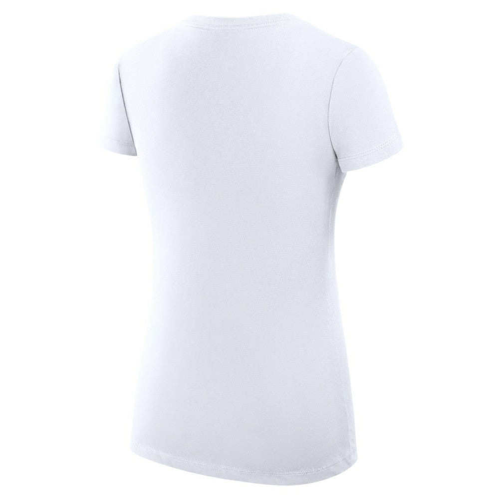 St. Louis Blues G-III 4Her by Carl Banks Women's Super-Slim Fit Lightweight Team Logo Graphic V-Neck T-Shirt White