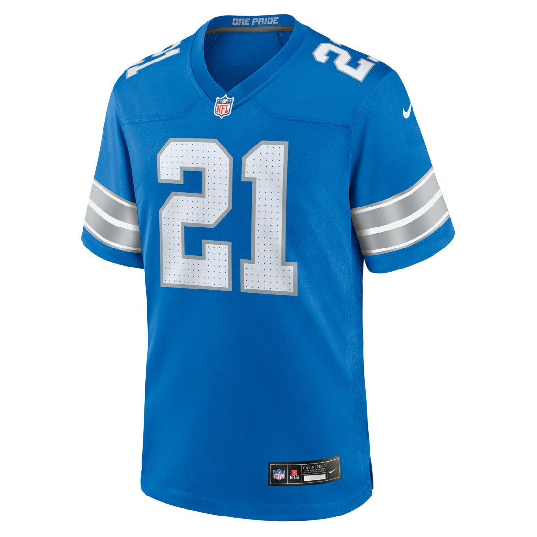Amik Robertson Detroit Lions Game Jersey - Blue
