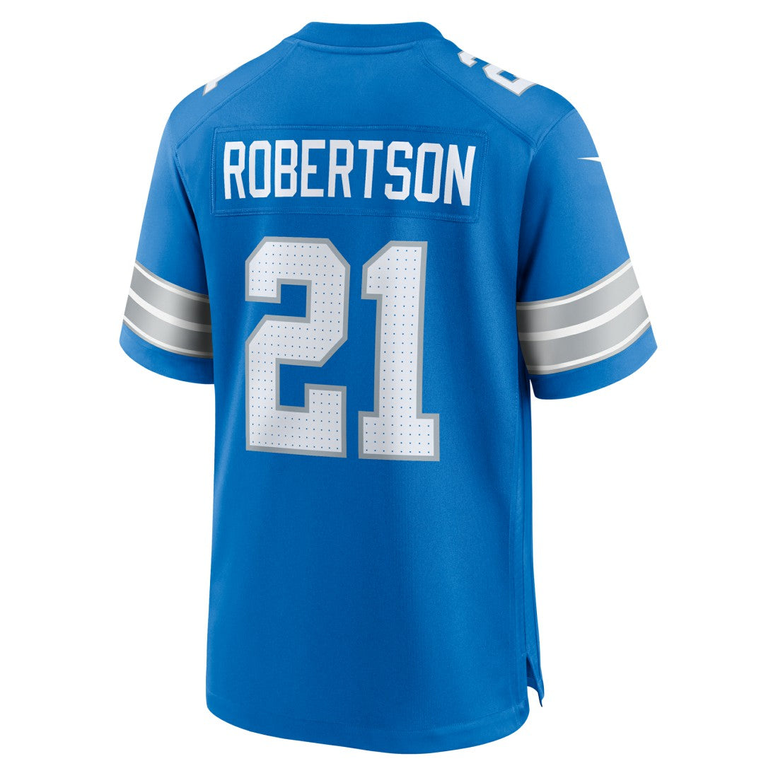 Amik Robertson Detroit Lions Game Jersey - Blue