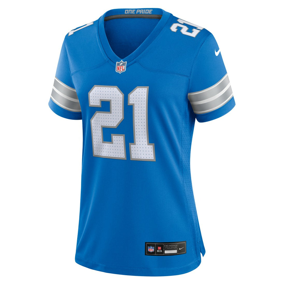 Amik Robertson Detroit Lions Women's Team Game Jersey - Blue