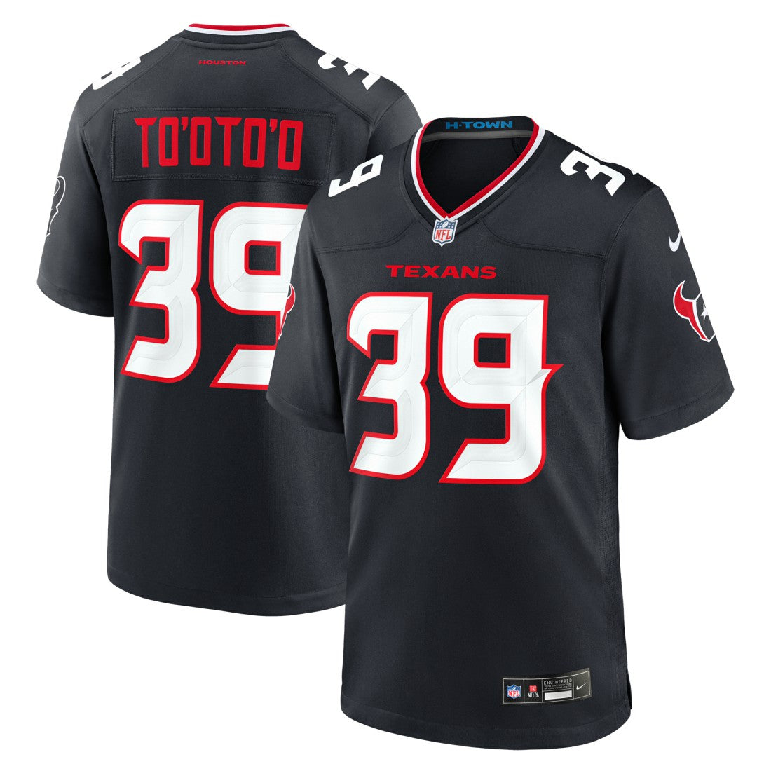 Henry To'oto'o Houston Texans Team Game Jersey - Navy