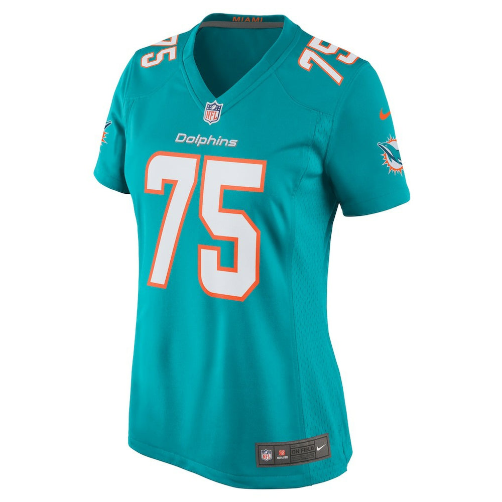 Jack Driscoll Miami Dolphins Women's Team Game Jersey - Aqua