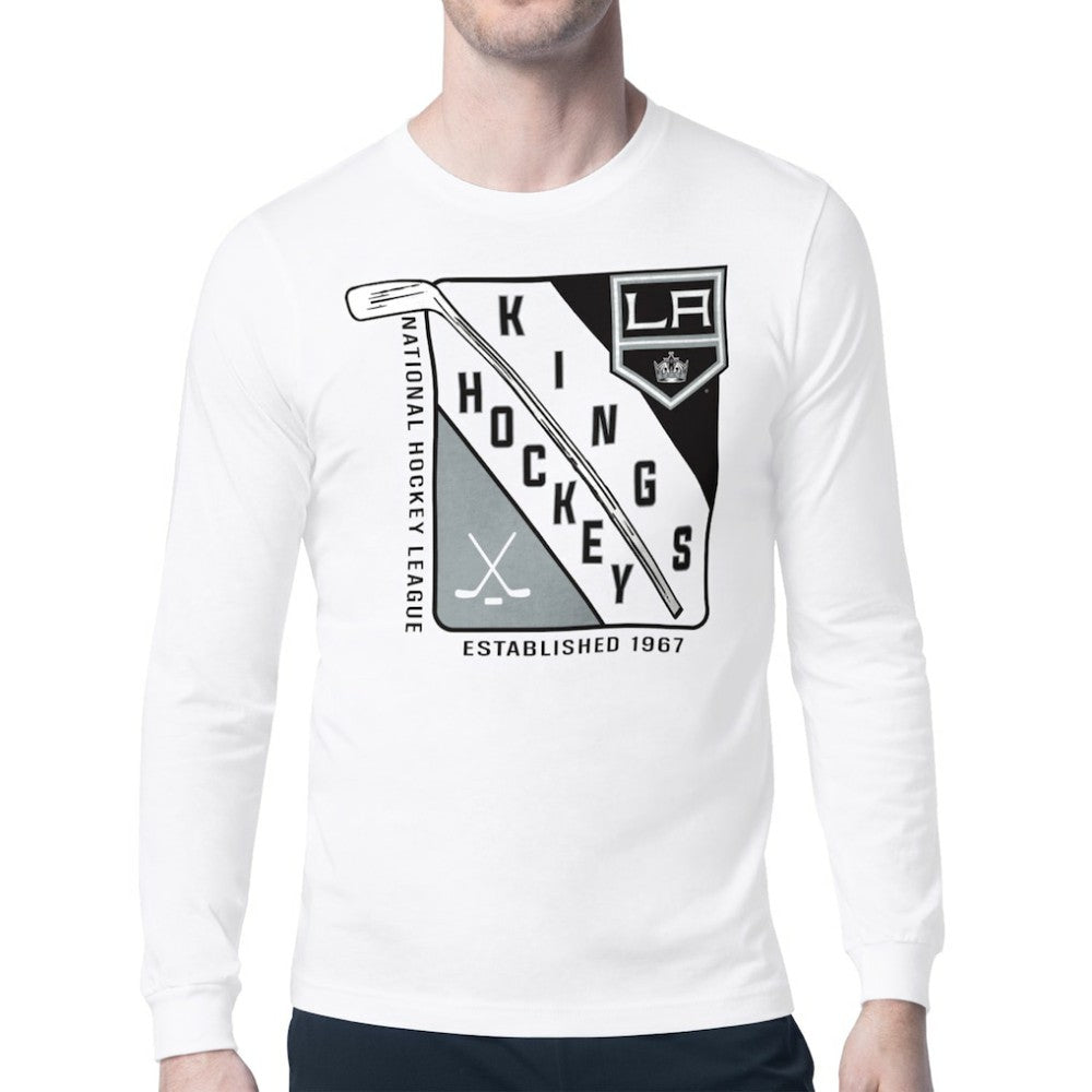 Los Angeles Kings Starter Shield Long Sleeve Graphic T-Shirt White