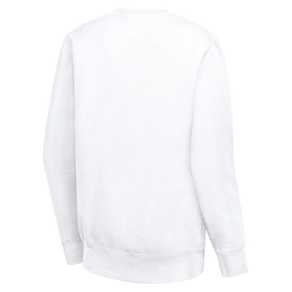 San Jose Sharks G-III 4Her by Carl Banks Women's Collage Graphic Fleece Long Sleeve Pullover Sweatshirt White